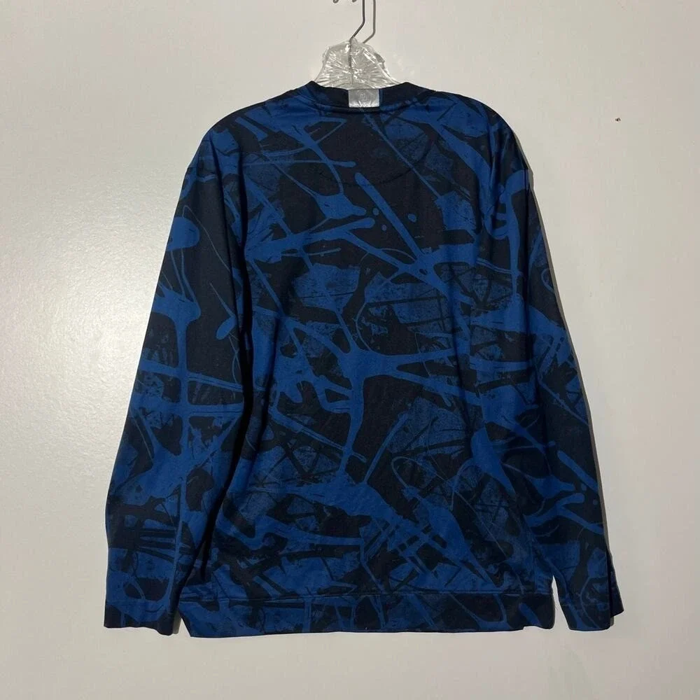 Jordan Marquette University  Elite Long Sleeve‎ Shirt Navy Blue Mens S